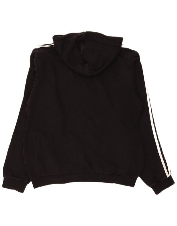 Felpa con cappuccio da uomo Adidas Medium in cotone nero