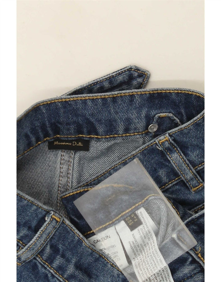 Jeans da donna a gamba larga Massimo Dutti EU 40 Medio W30 L30 Cotone blu