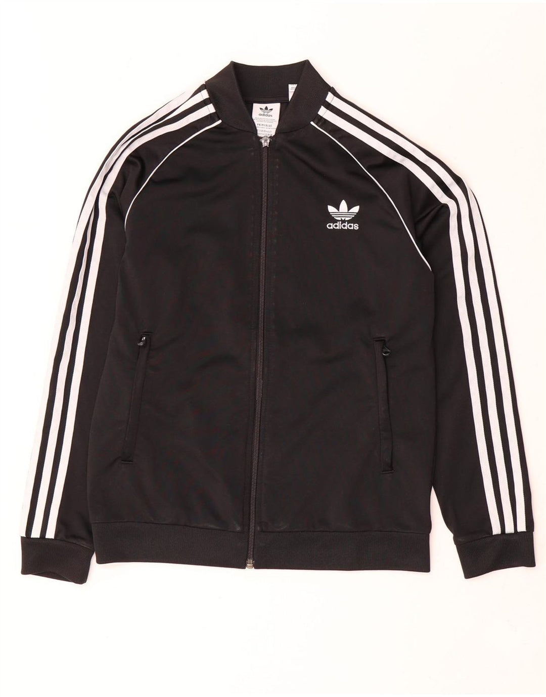 Giacca Top della tuta da ragazzo Adidas 12-13 anni in poliestere nero
