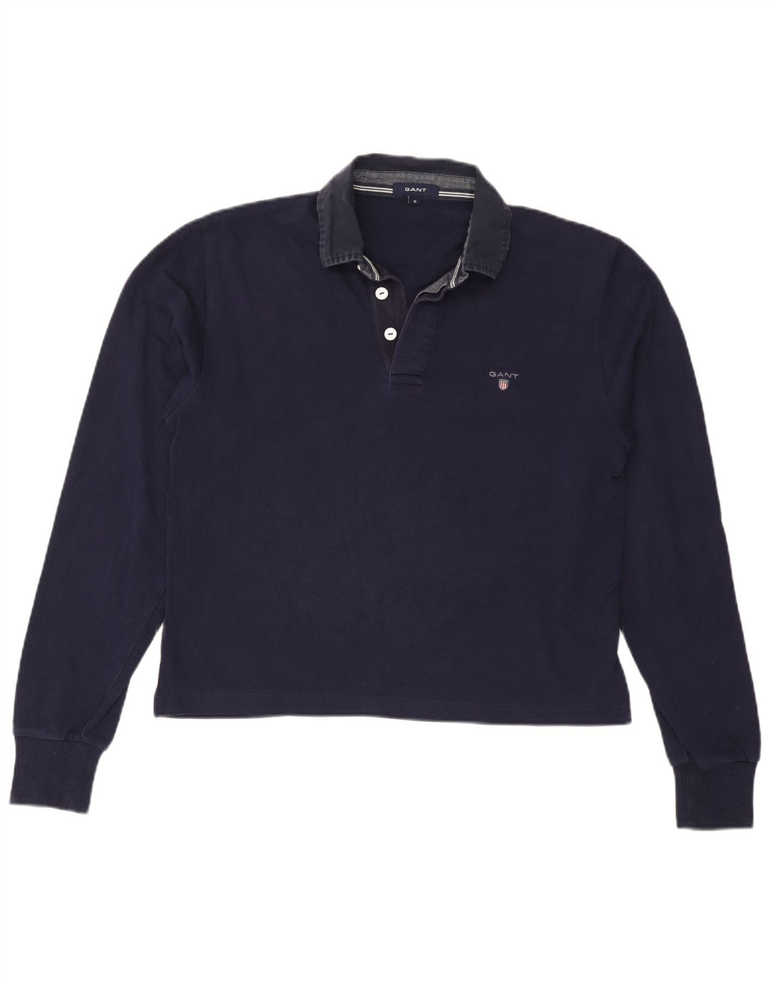 Polo oversize a maniche lunghe da donna GANT UK 14 medio blu navy