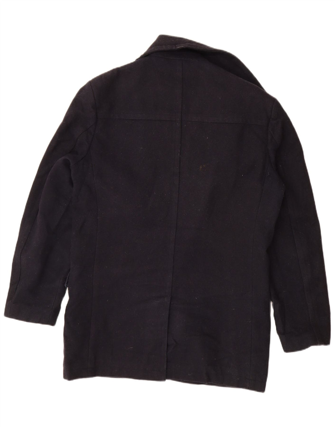FRENCH CONNECTION Cappotto doppiopetto da uomo UK 40 Large Blu Navy