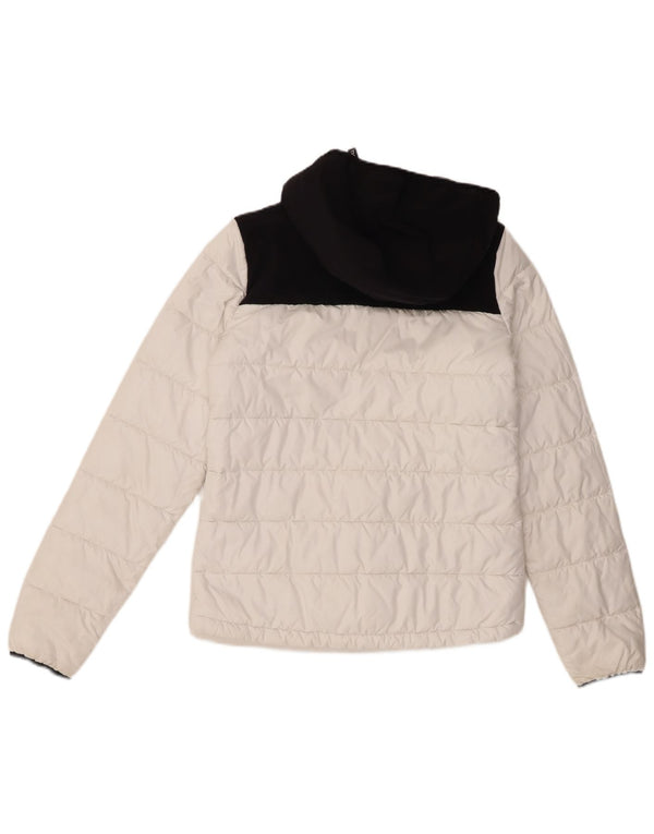 Giacca imbottita con cappuccio da donna The North Face UK 10 Small White Colourblock