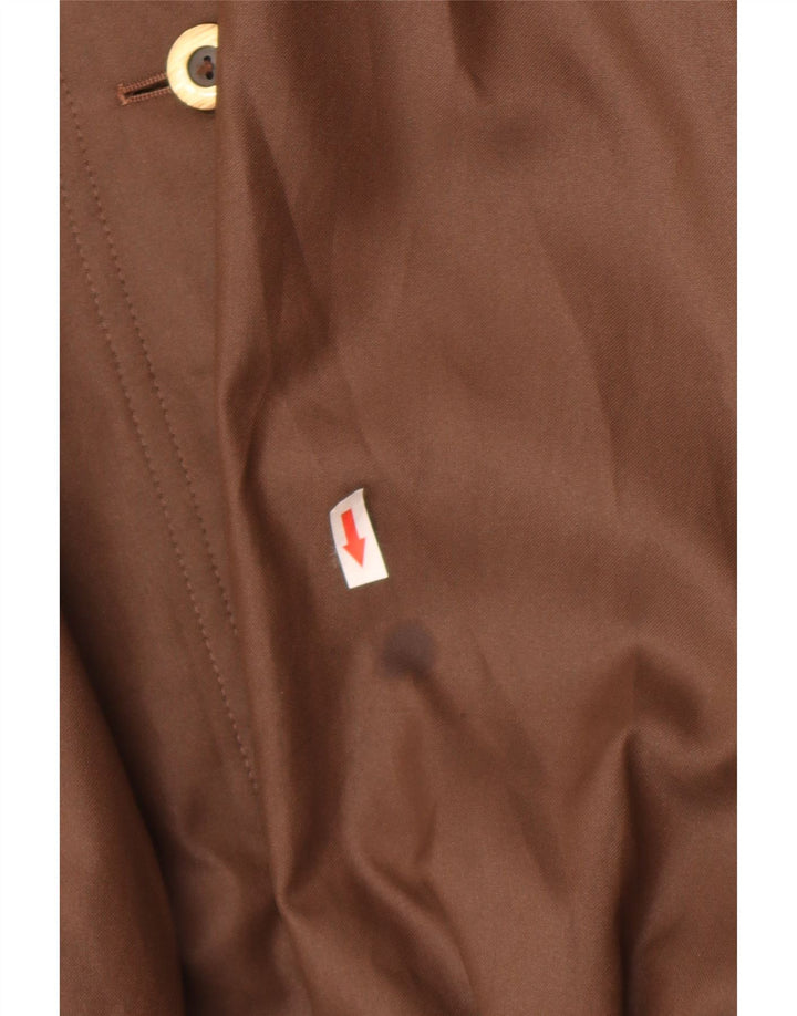 Trench da donna Claude Havrey UK 14 grande poliestere marrone