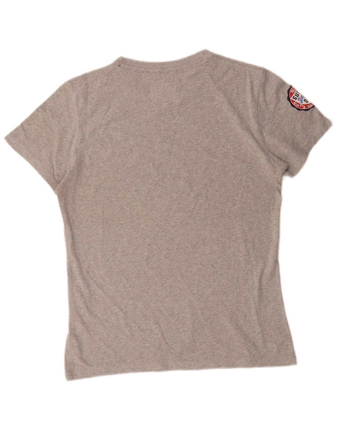 T-shirt grafica da uomo Superdry Top in cotone grigio medio