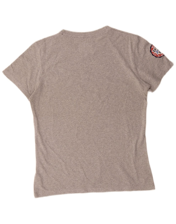 T-shirt grafica da uomo Superdry Top in cotone grigio medio