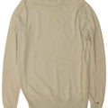 Maglione maglione girocollo da uomo su misura Tommy Hilfiger in lana bianco sporco medio