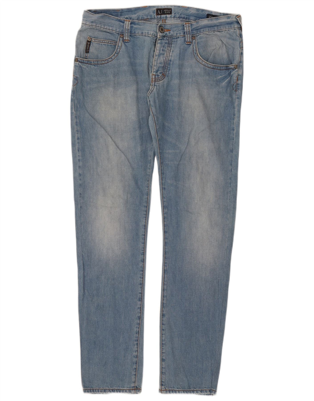 Jeans slim da donna Armani W34 L33 cotone blu