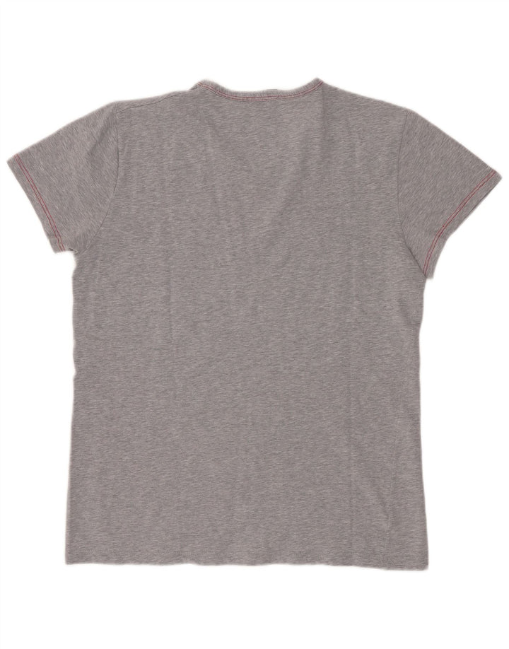T-shirt da donna Lotto Top UK 12 Cotone grigio medio