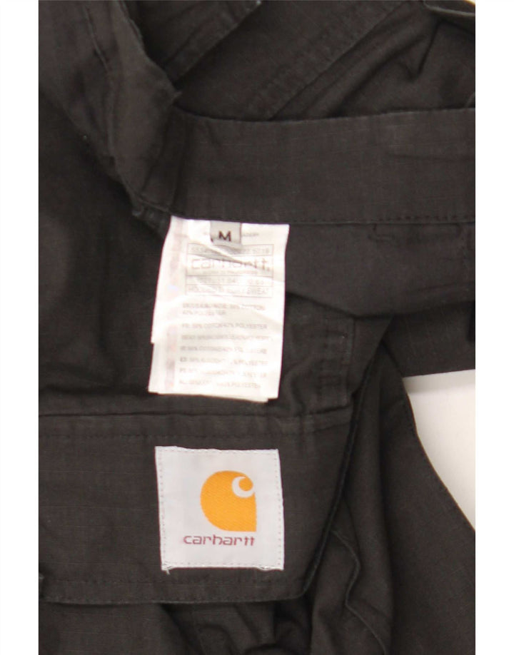 Pantaloni cargo dritti da uomo Carhartt medi W32 L29 cotone nero