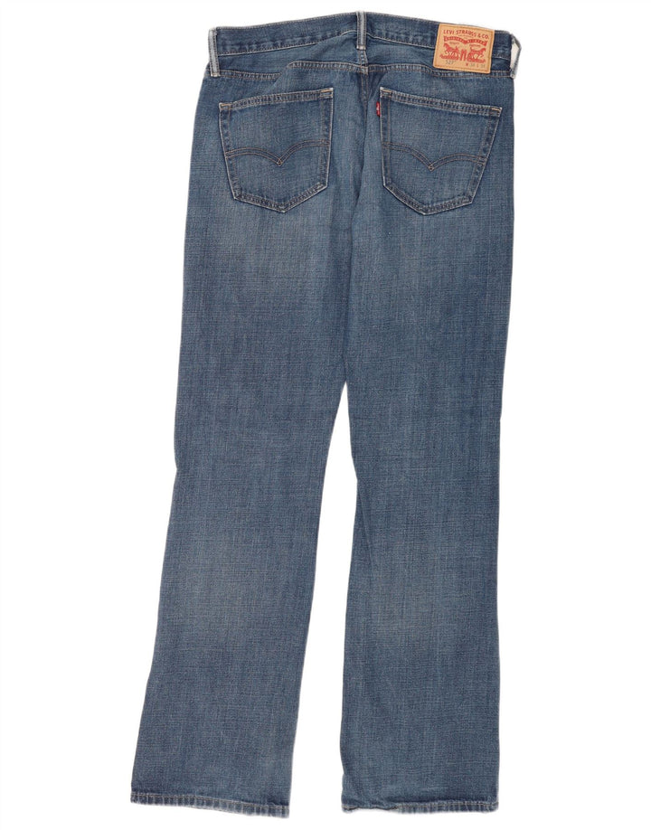 Levi's Uomo 527 Jeans Bootcut W34 L34 Cotone Blu