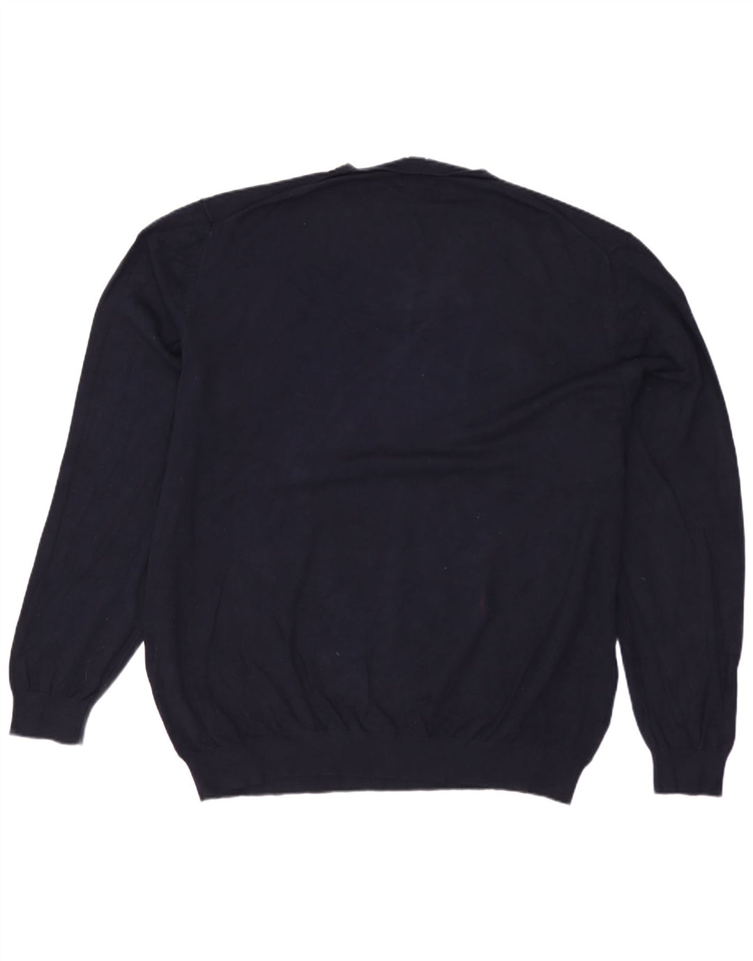 Maglione ZARA da Uomo con Scollo a V 2XL Blu Navy in viscosa