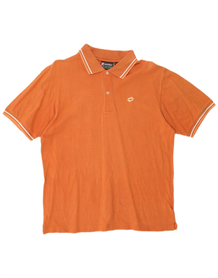 Polo da uomo Lotto XL in cotone arancione