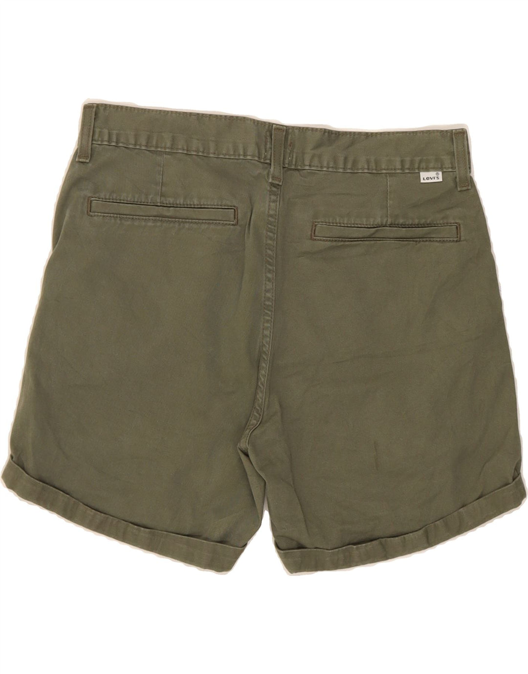 LEVI'S Womens Chino Shorts W30 Khaki Cotton Vintage Levi's and Second-Hand Levi's from Messina Hembry 