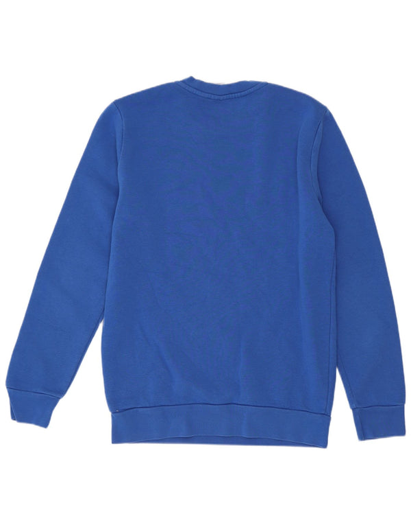 Felpa Maglione Adidas Bambino 12-13 Anni Cotone Blu