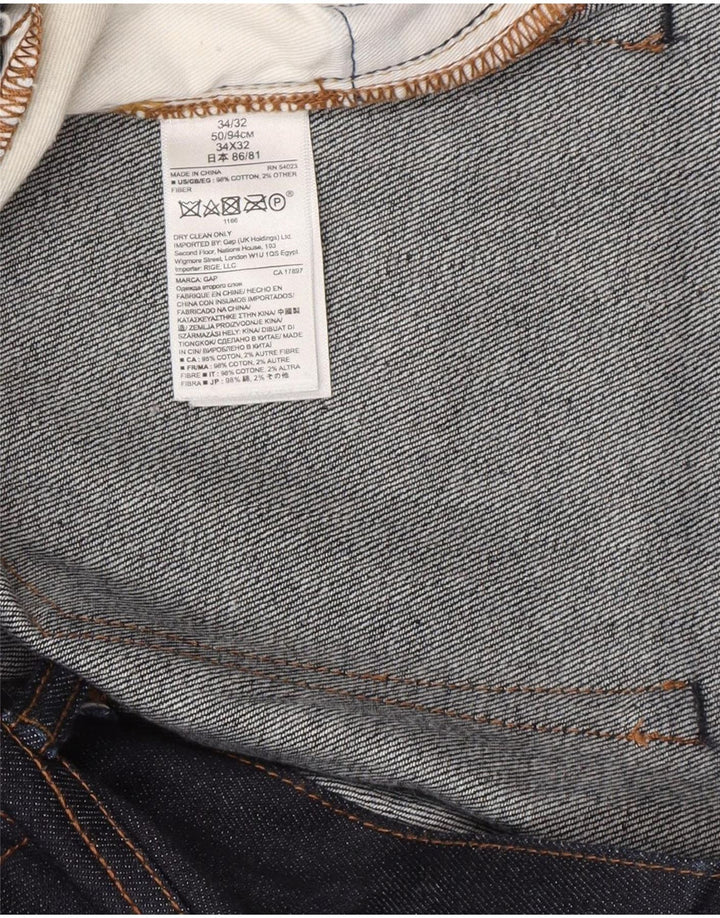 Jeans slim da uomo Gap W34 L32 cotone blu navy