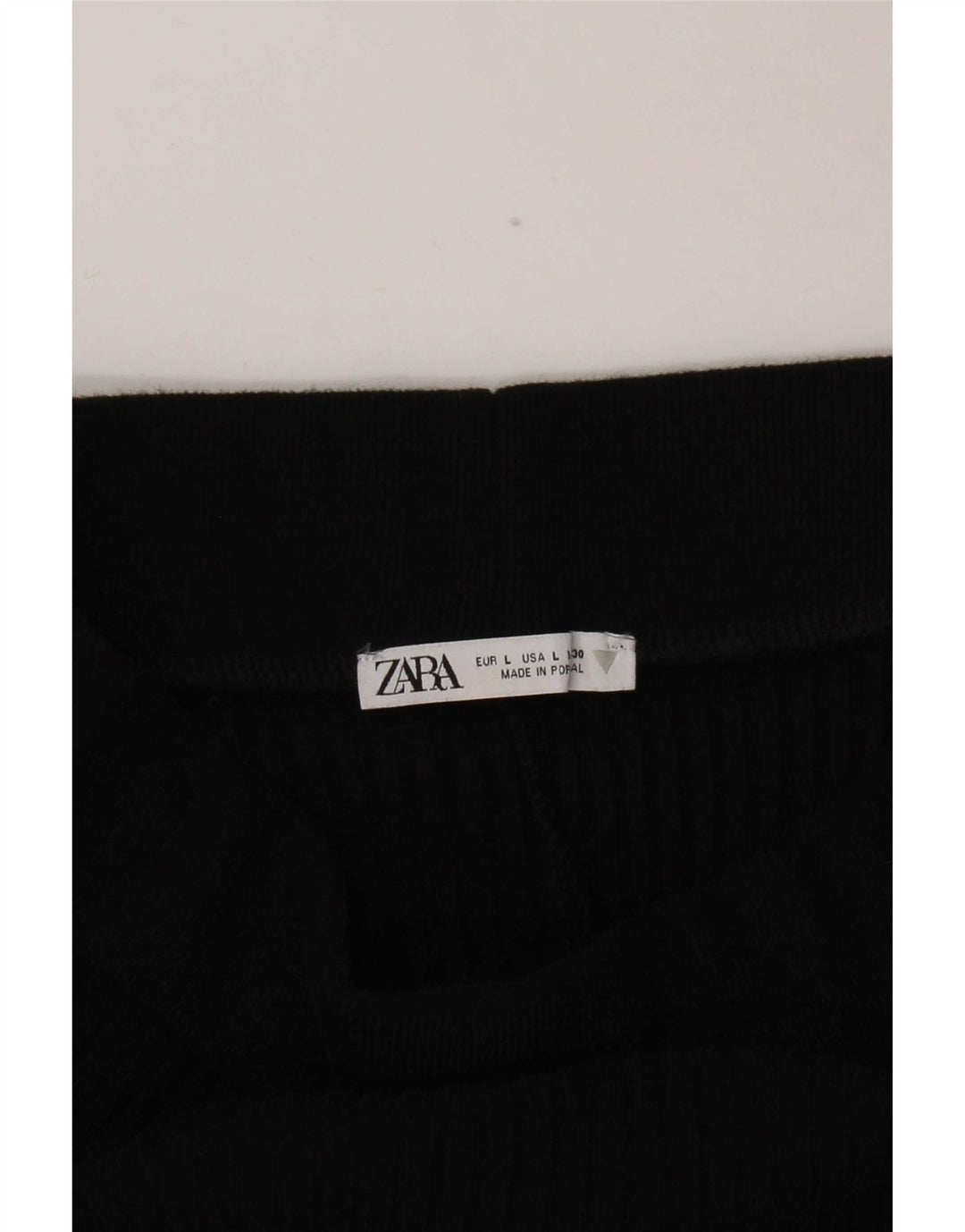 Gonna midi a vita alta da donna Zara grande W30 nera