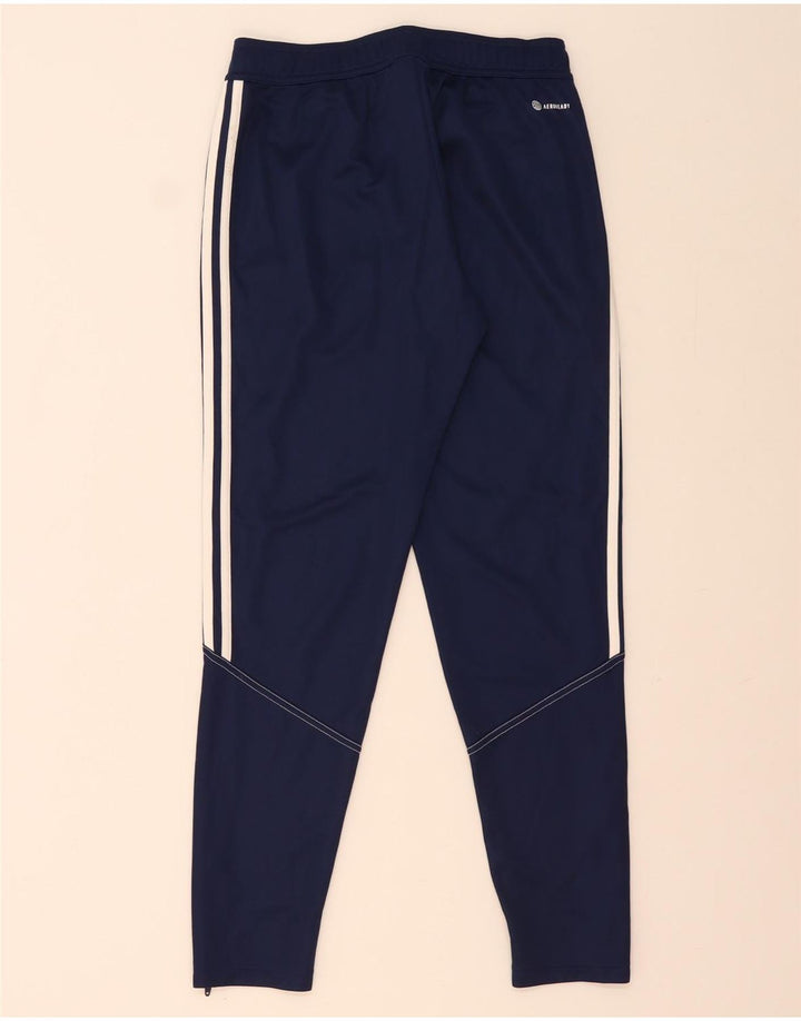 Pantaloni da tuta Adidas Aeroready da uomo medio poliestere blu navy