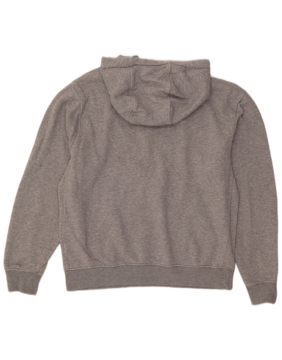Felpa con cappuccio da uomo Nike in cotone grigio medio