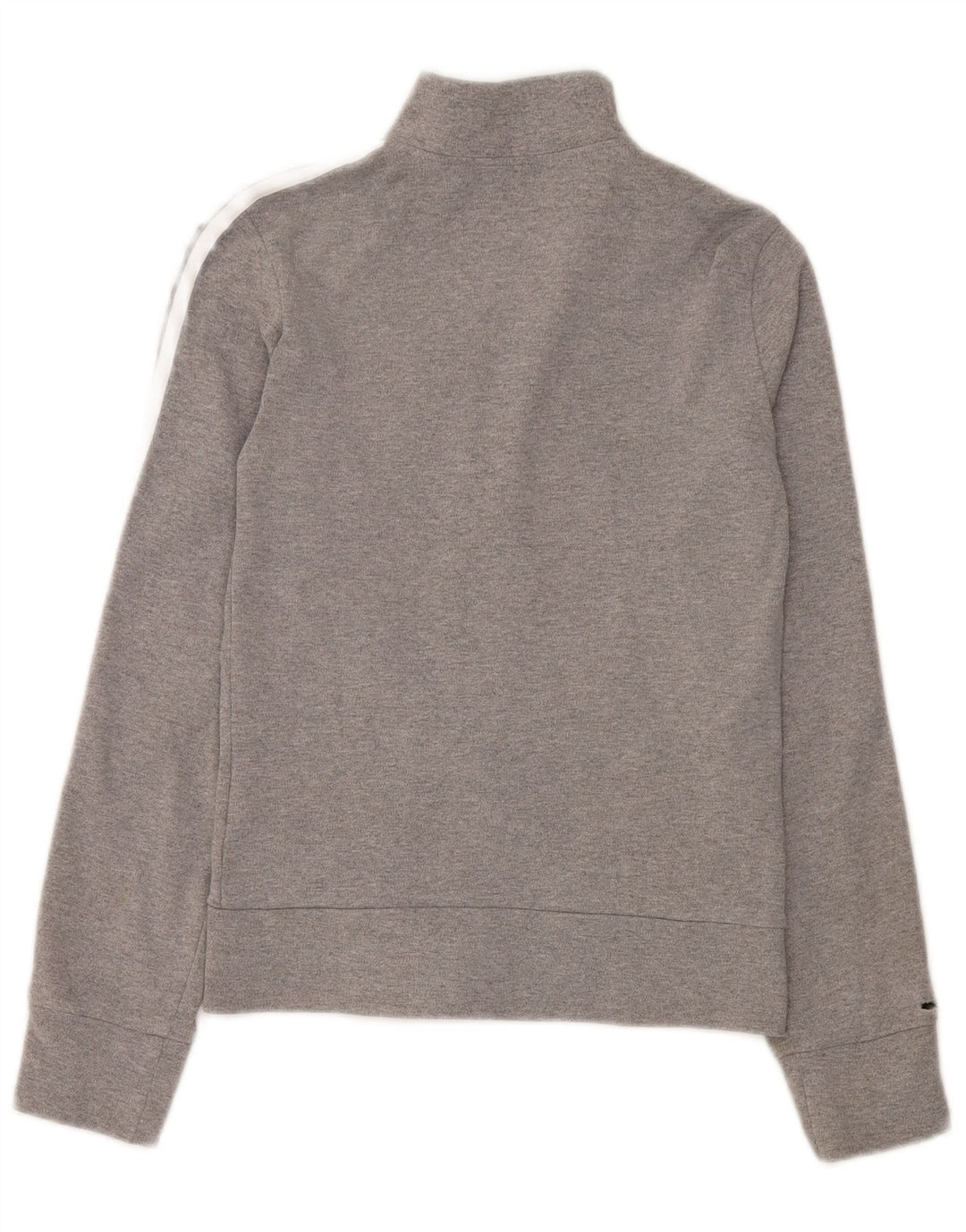 Giacca da ginnastica da donna con vestibilità regolare Adidas UK 8 Small Grigio Cotone