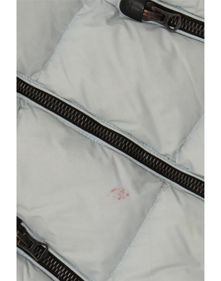 Giacca imbottita con cappuccio da donna Superdry UK 8 Small nylon blu