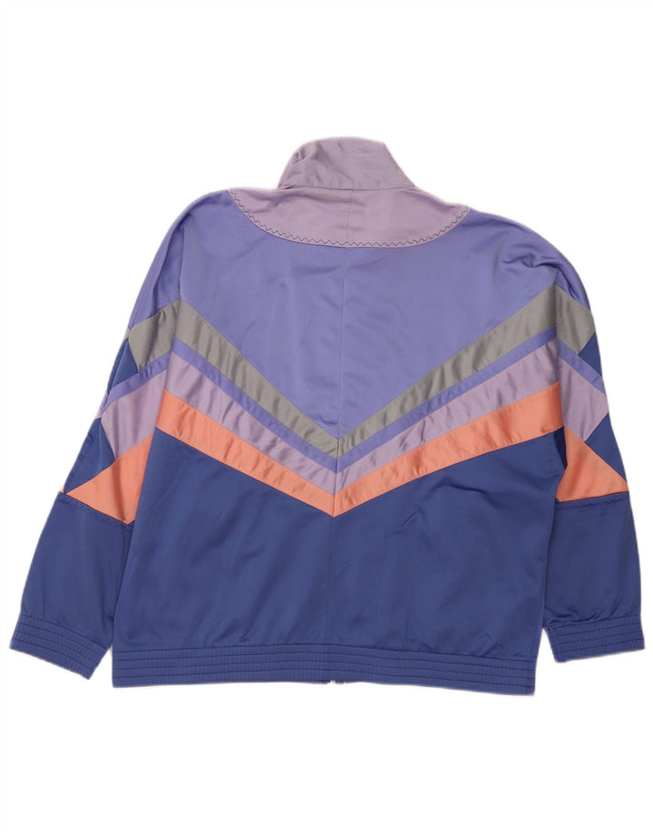 LOTTO Mens Tracksuit Top Jacket Medium Blue Colourblock Polyester Vintage Lotto and Second-Hand Lotto from Messina Hembry 