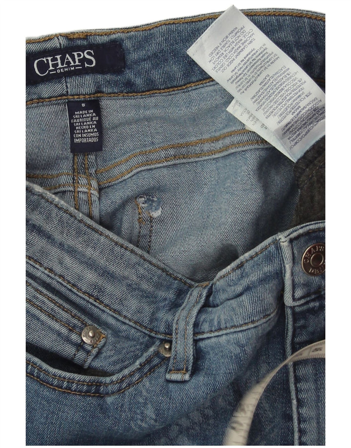 Jeans Capri da donna CHAPS US 8 medio W30 L22 cotone floreale blu