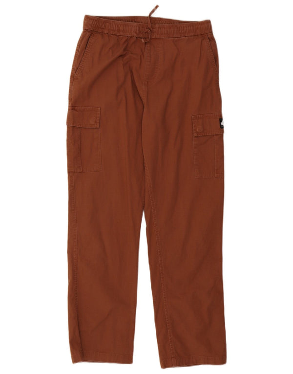 Pantaloni cargo dritti per ragazzi Quiksilver 13-14 anni Large W28 L26 Marrone