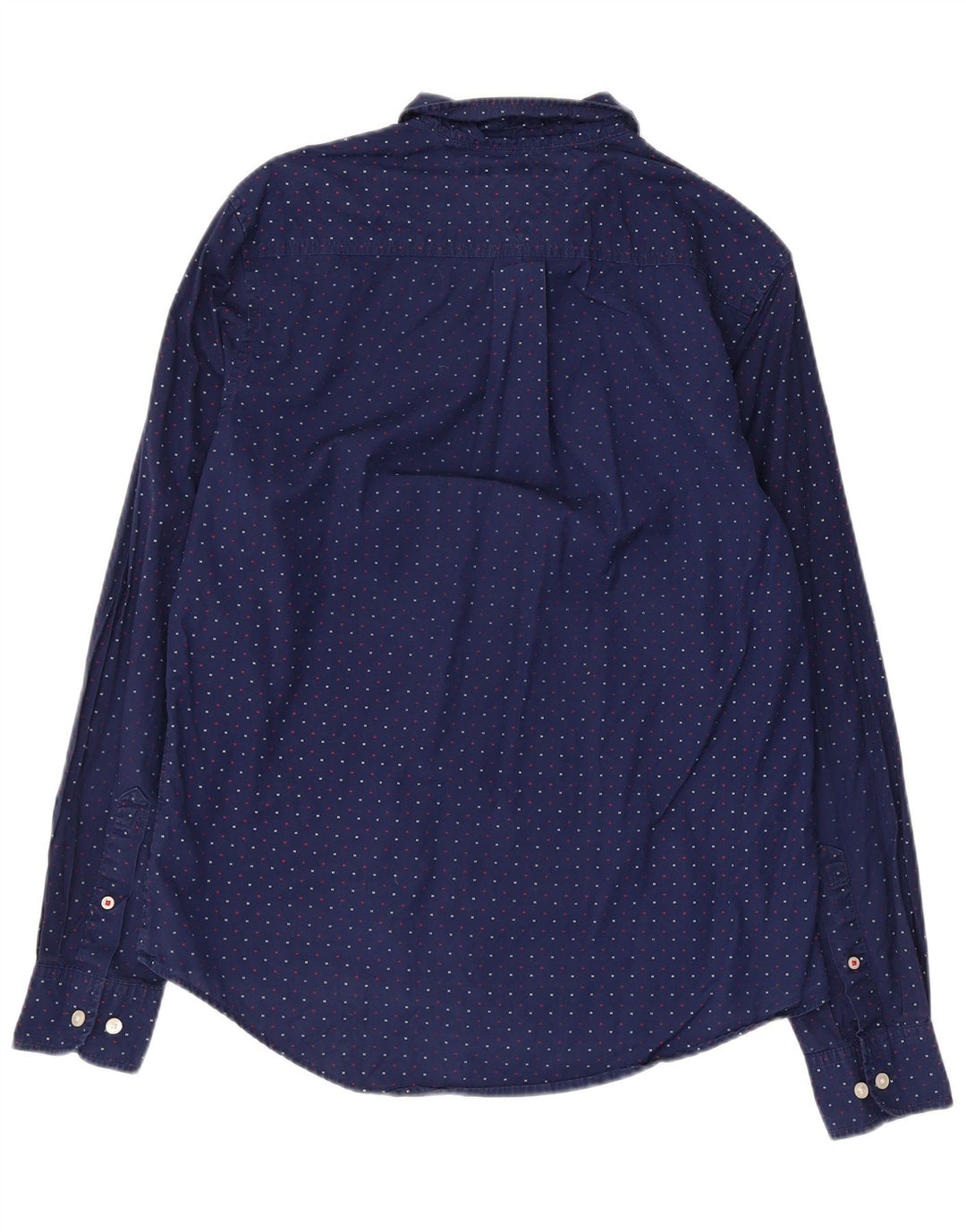Camicia grafica da uomo Tommy Hilfiger piccola in cotone blu navy