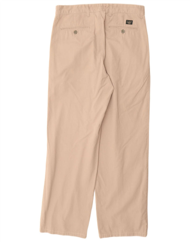 DOCKERS Pantaloni chino con pegging da uomo W33 L30 in cotone beige