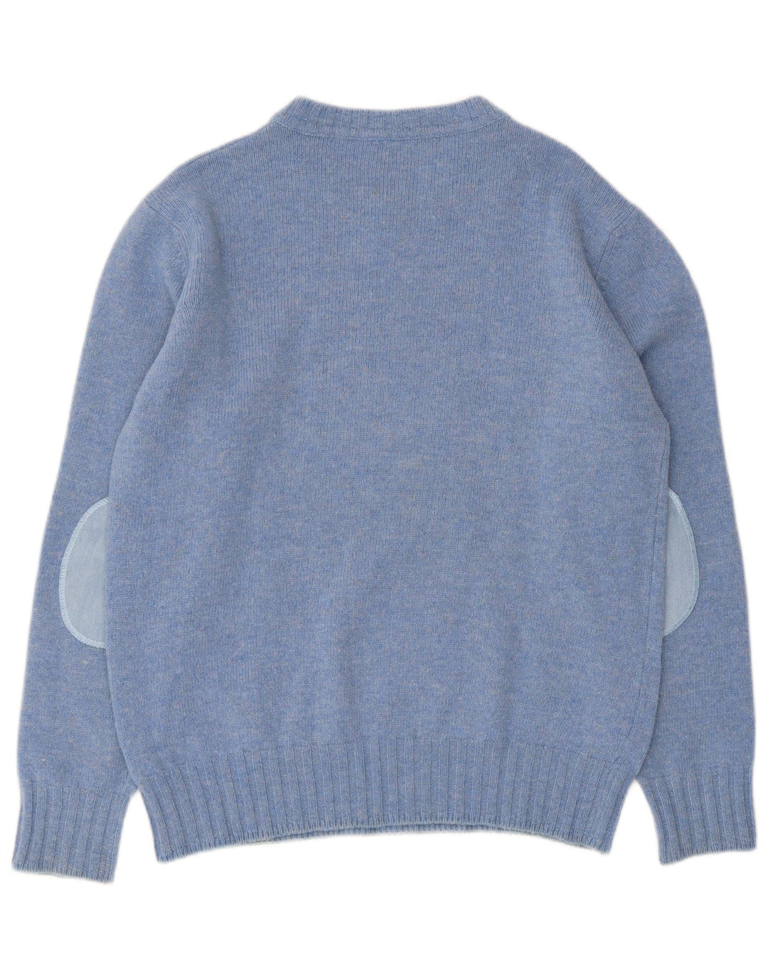 Murphy & Nye Maglione da uomo con scollo a V, grande lana blu a blocchi di colore