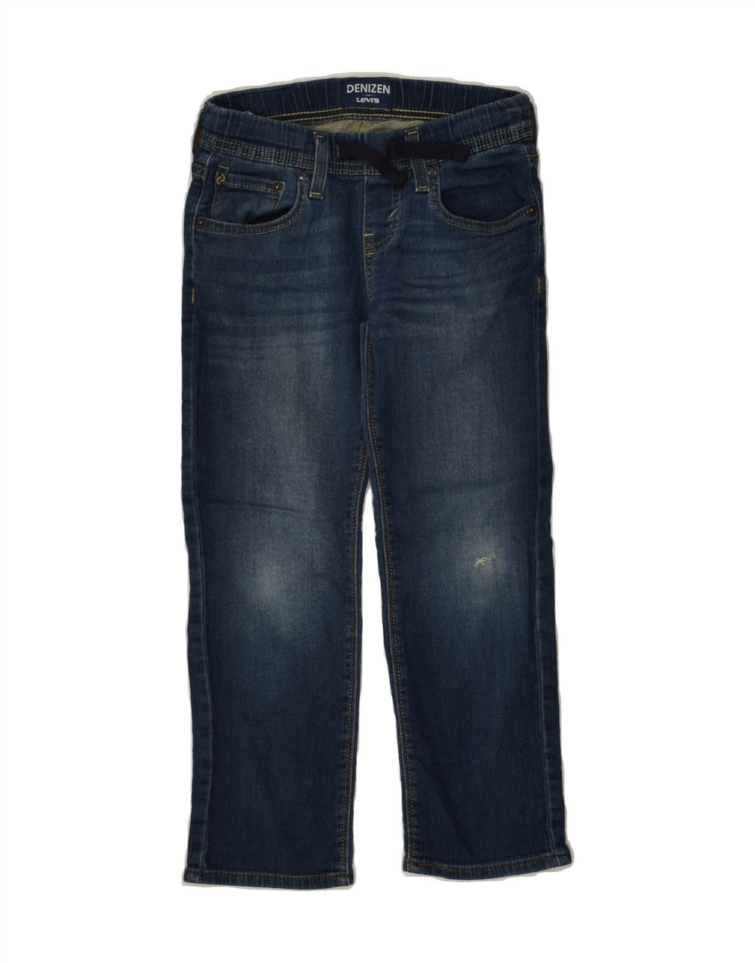 LEVI'S Boys Denton Straight Jeans 7-8 Years W24 L21  Navy Blue Cotton | Vintage Levi's | Thrift | Second-Hand Levi's | Used Clothing | Messina Hembry 