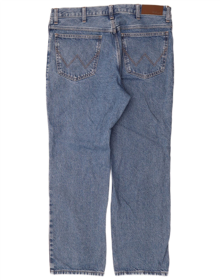 Jeans dritti da uomo Wrangler W36 L30 cotone blu