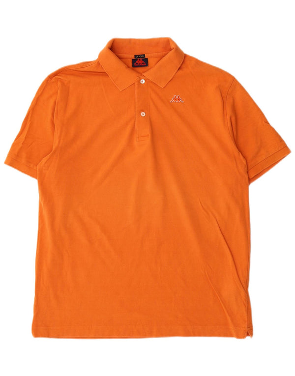 Polo Uomo KAPPA Large Arancione Cotone