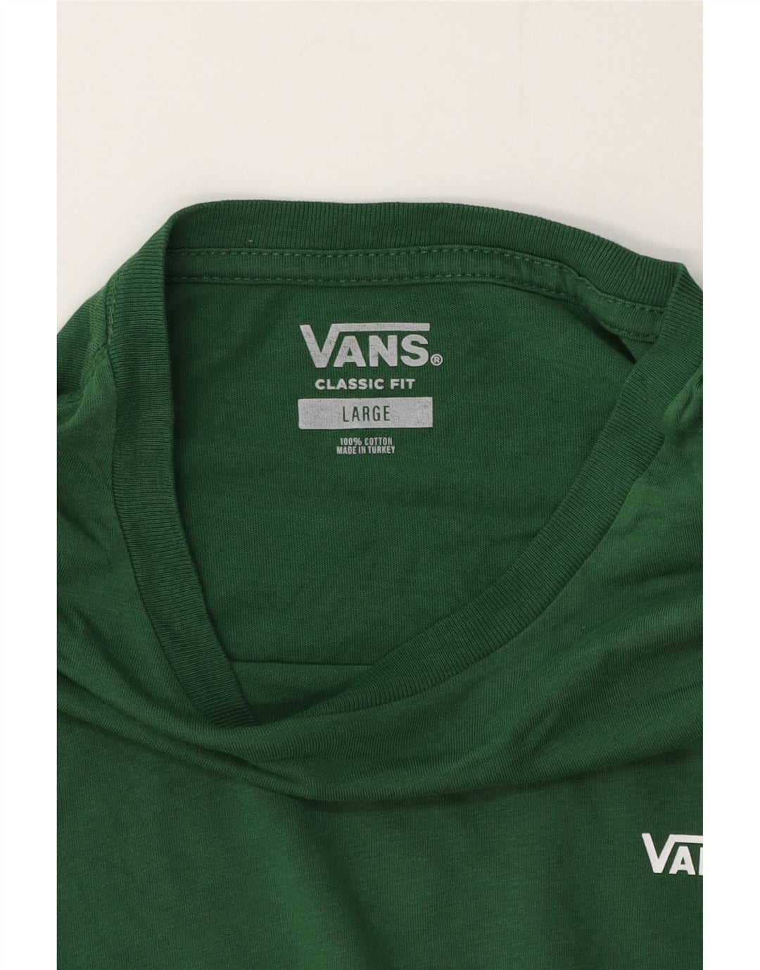 Vans Maglia da uomo Classic Fit a maniche lunghe grande in cotone verde
