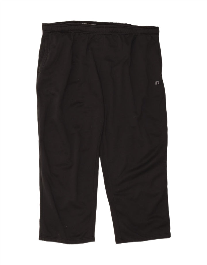 RUSSELL ATHLETIC Mens Tracksuit Trousers 3XL  Black Polyester Vintage Russell Athletic and Second-Hand Russell Athletic from Messina Hembry 