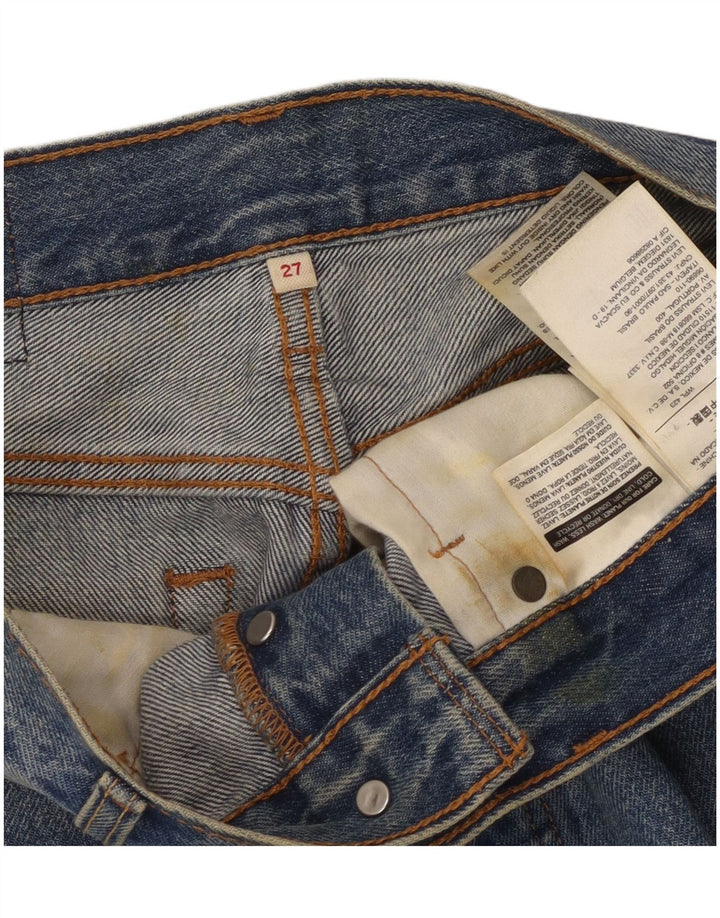 Gonna di jeans da donna Levi's W27 piccola in cotone blu