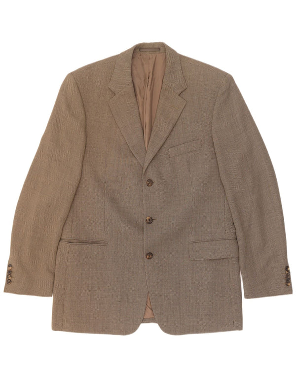 Giacca blazer da uomo a 3 bottoni Hugo Boss EU 54 2XL lana grigia