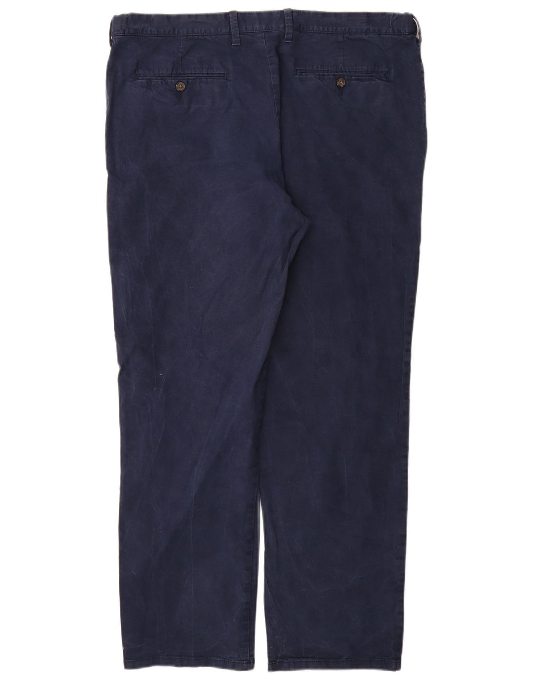 Pantaloni chino regolari dritti da uomo Marks & Spencer W40 L33 Blu Navy