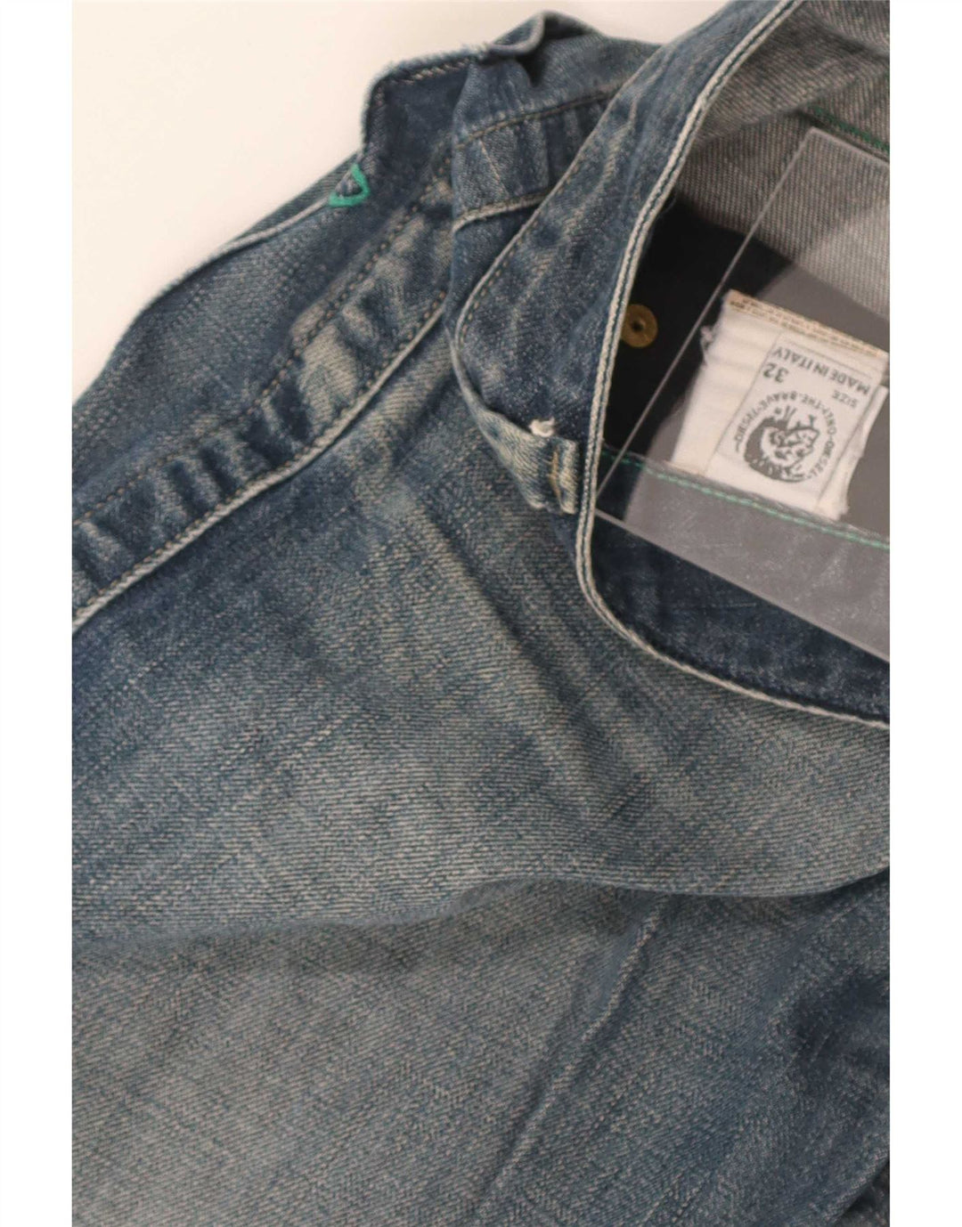 Pantaloncini di jeans da donna Diesel W32 grandi blu