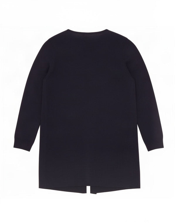 Maglione cardigan aperto da donna Marks & Spencer UK 12 Acrilico blu navy medio