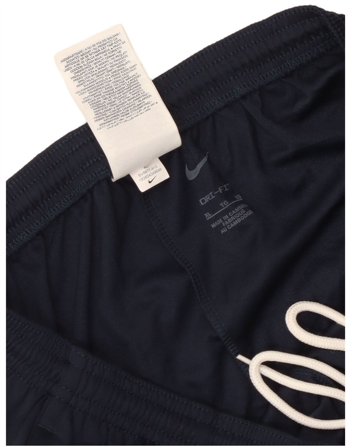 Pantaloni da tuta Nike da uomo XL blu navy poliestere sportivo