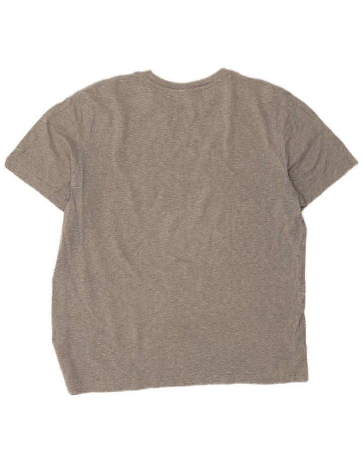 T-shirt grafica da uomo Nike Top grande grigia screziata