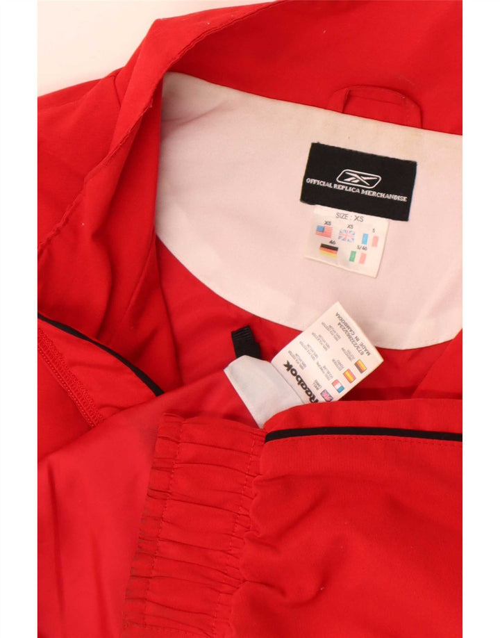 Giacca da ginnastica Reebok da uomo Liverpool Graphic XS rossa in poliestere