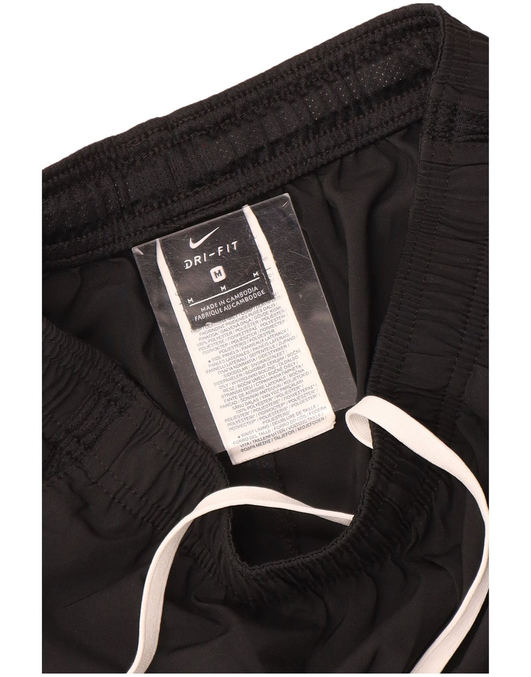 Pantaloncini sportivi Nike Dri Fit da uomo, poliestere medio nero