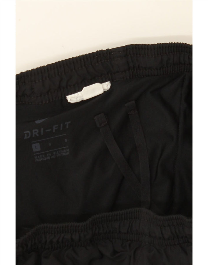 NIKE Womens Dri Fit Sport Shorts UK 14 Large  Black Vintage Nike and Second-Hand Nike from Messina Hembry 