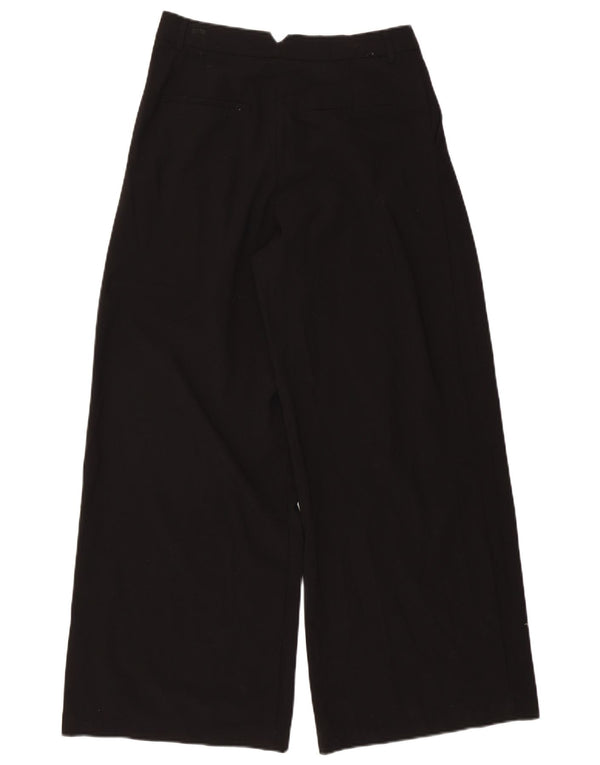 Pantaloni casual con pegging a vita alta da donna Zara medi W28 L29 neri