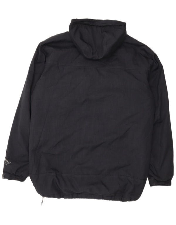 Columbia Mens Hooded Windbreaker Jacket UK 40 Large Navy Blue Polyester