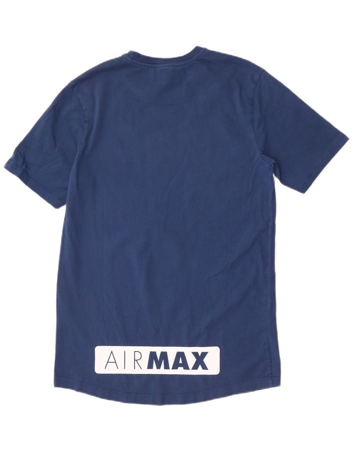 T-shirt grafica da uomo NIKE Top grande in cotone blu