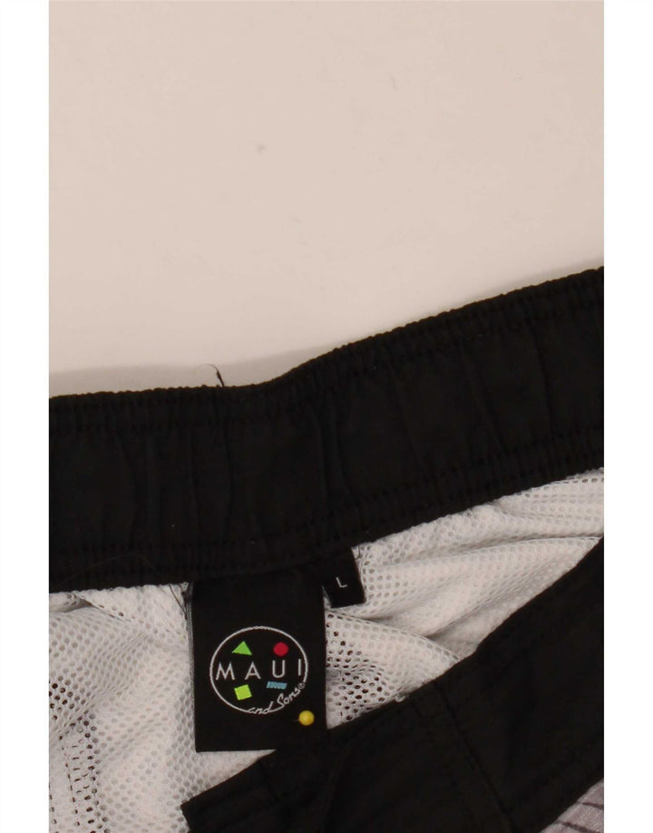 Pantaloncini da bagno da uomo Maui and Sons, grandi, in poliestere floreale arancione