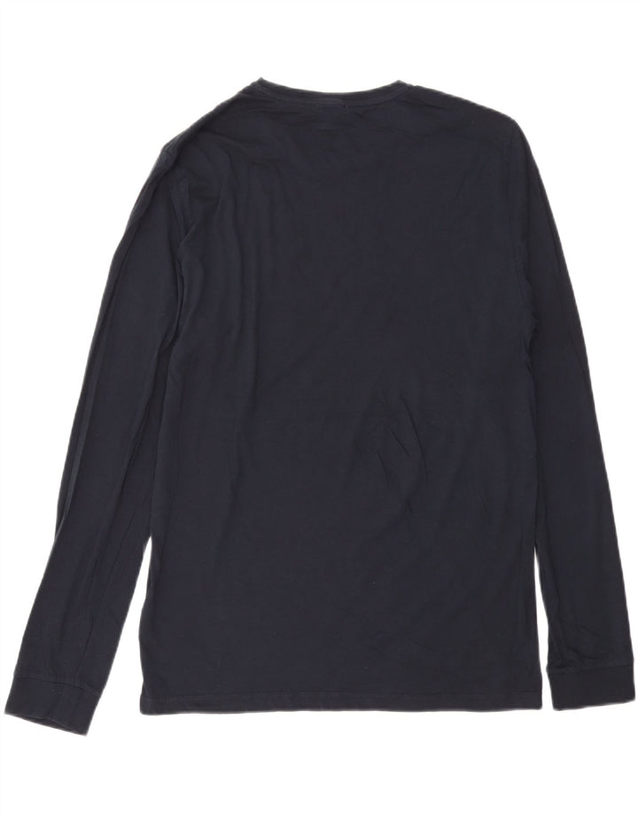 Top da uomo Reiss a maniche lunghe XL in cotone blu navy
